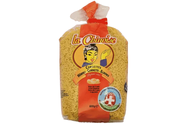 PÂTES CHINOISES CORNETTES 600G