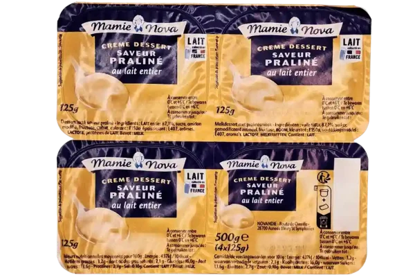 CREME DESSERT PRALINE X 4