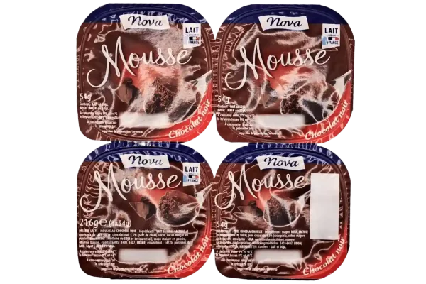 MOUSSE AU CHOCO.NOIR X4
