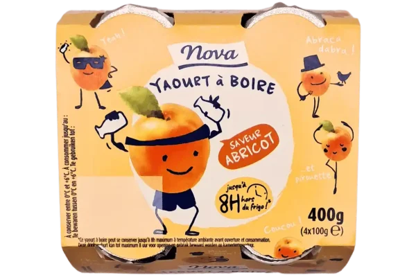YAOURT A BOIRE ABRICOT 4X100GR