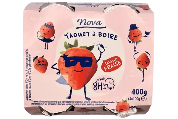YAOURT A BOIRE FRAISE 4X100GR