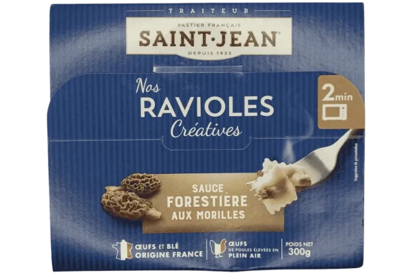 RAVIOLES SAUCE FORESTIERE/MORILLES 300GR