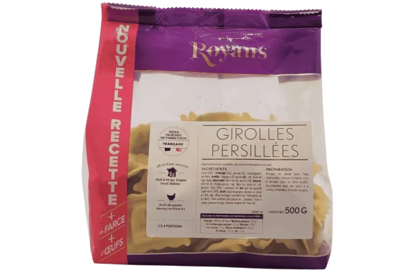 RAVIOLI GIROLLES PERSILLEES 500GR