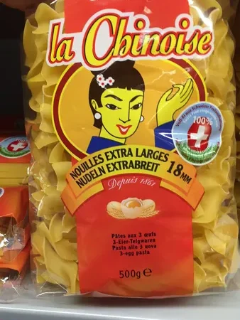 PÂTES CHINOISES NOUILLES LARGES 500G
