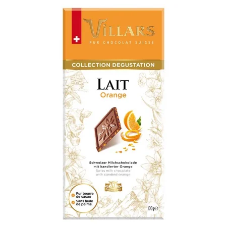 CHOCOLAT LAIT ORANGE 100G