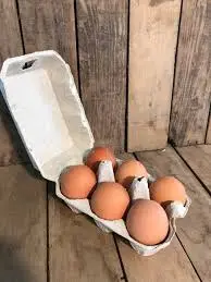 OEUFS FRAIS X6 DATÉS DU JOUR DE PONTE