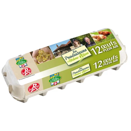 12 OEUFS PLEIN AIR MOYEN