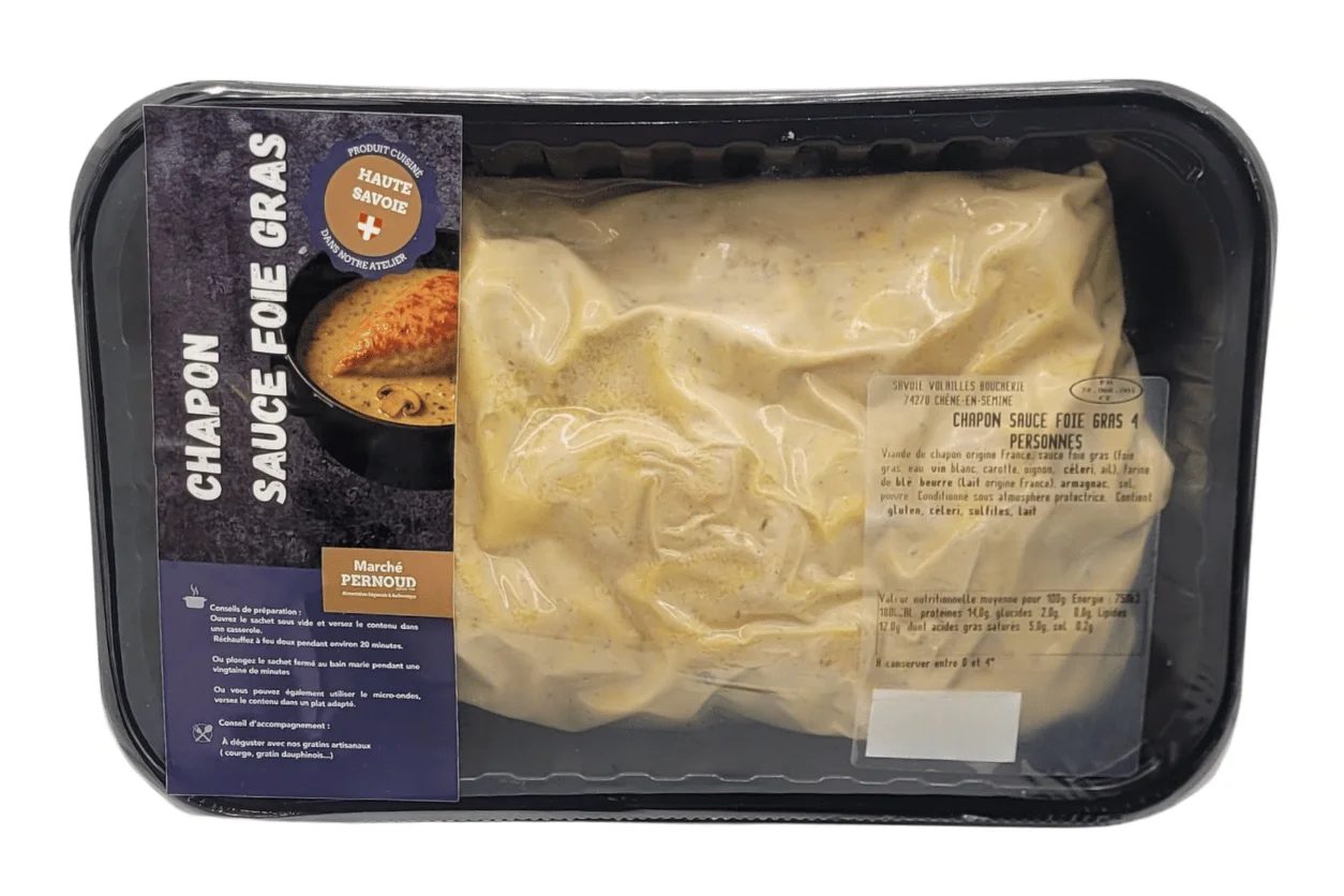 CHAPON SAUCE FOIE GRAS 4 PERSONNES