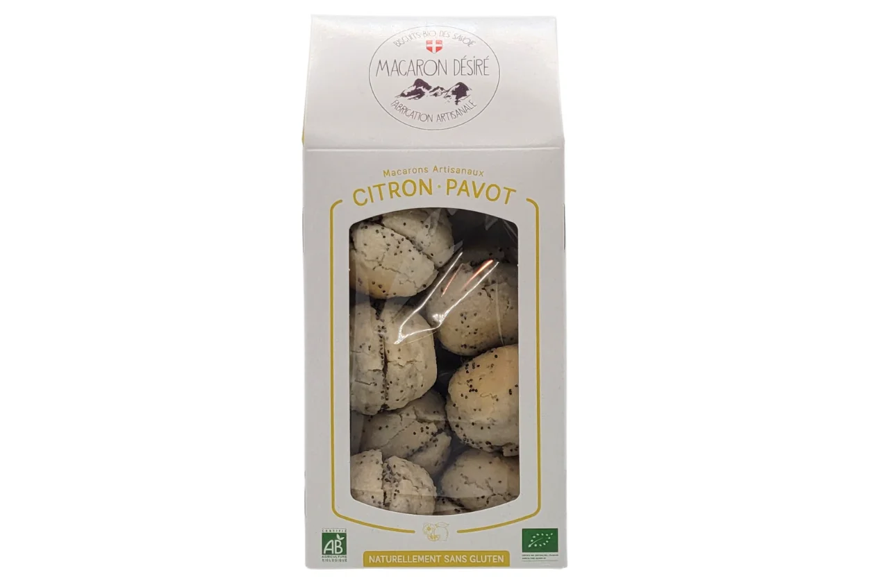 MACARON CITRON/PAVOT BIO 180GR