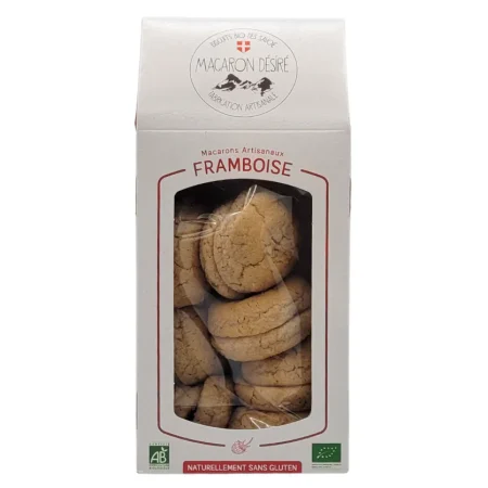 MACARON FRAMBOISE BIO 180GR