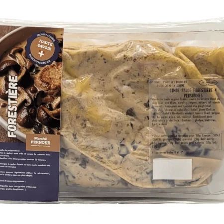 DINDE SAUCE FORESTIÈRE 4 PERSONNES