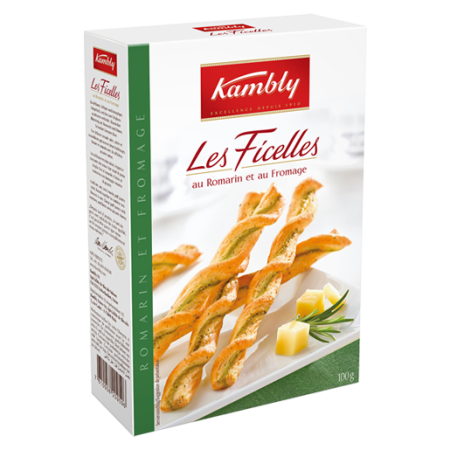 LES FICELLES FROMAGE ET ROMARIN 100G