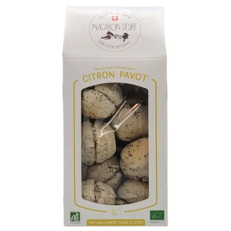 MACARON CITRON/PAVOT BIO 150GR