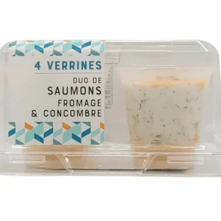 VERRINE DUO SAUMON/TZATZIKI BQ 4P