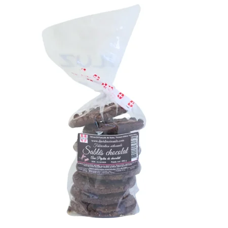 BISCUITS SABLES CHOCOLAT/PEPITES 200GR