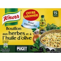 BOUILLON AUX HERBES 15 TAB KNORR