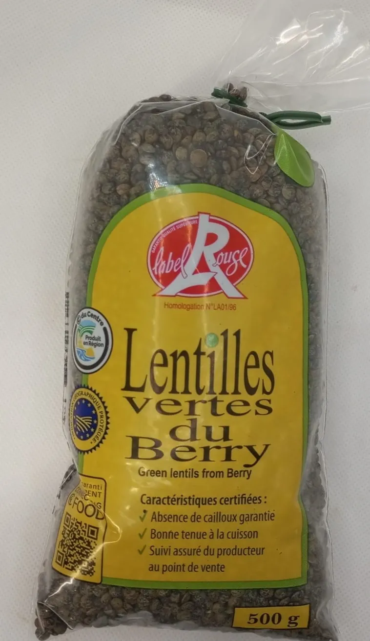 LENTILLES VERTES BERRY 500GR