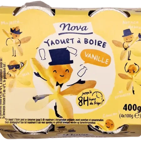 YAOURT A BOIRE VANILLE 4X100GR
