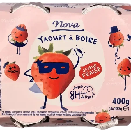 YAOURT A BOIRE FRAISE 4X100GR
