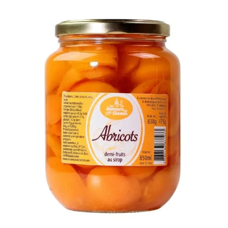 OREILLONS D'ABRICOTS SIROP 850ML
