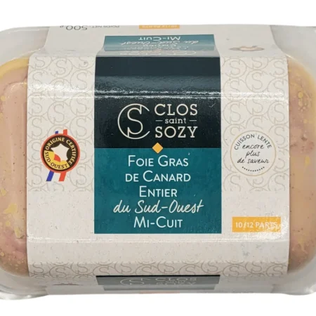 FOIE GRAS DE CANARD ENTIER MI-CUIT 500G