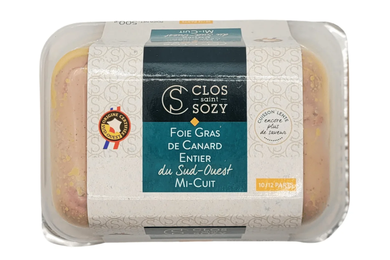 FOIE GRAS DE CANARD ENTIER MI-CUIT 500G