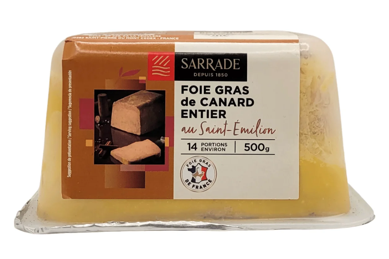 FOIE GRAS DE CANARD ST EMILION ET ÉPICES 500G
