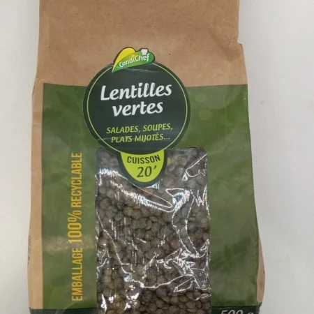 LENTILLES VERTES 500G