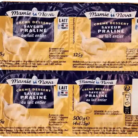 CREME DESSERT PRALINE X 4