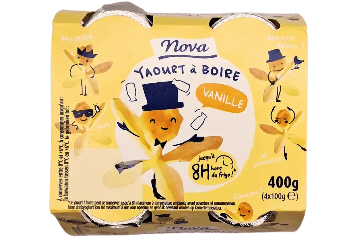 YAOURT A BOIRE VANILLE 4X100GR