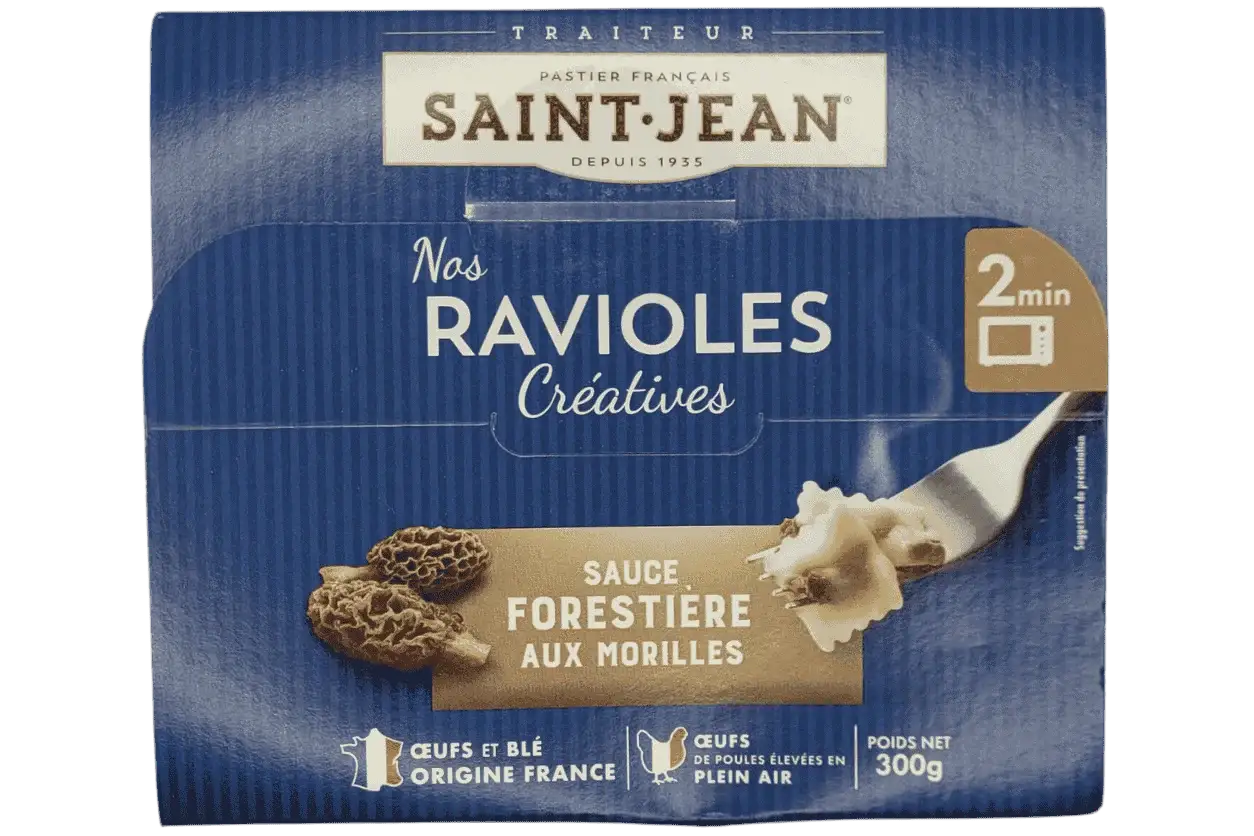 RAVIOLES SAUCE FORESTIERE/MORILLES 300GR