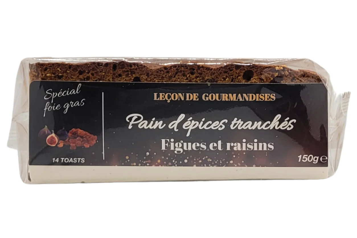 PAIN D'EPICES TOAST FIGUES/RAISINS 150GR