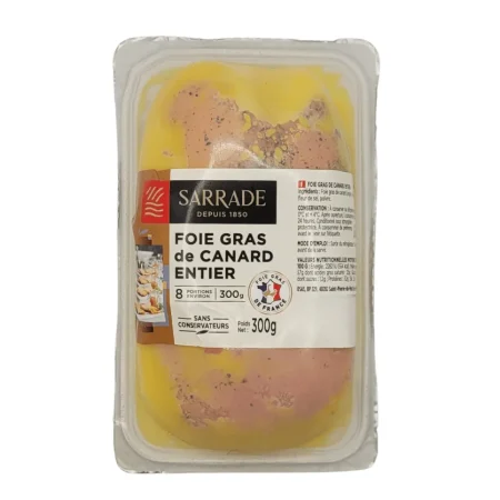 FOIE GRAS DE CANARD ENTIER MI-CUIT 300G