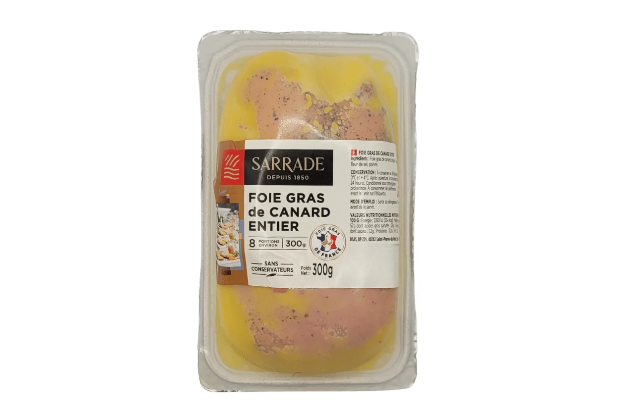 FOIE GRAS DE CANARD ENTIER MI-CUIT 300G