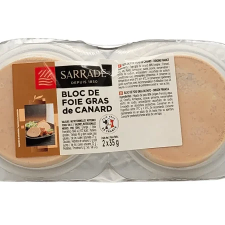 DUO BLOC FOIE GRAS 2x35G SAR