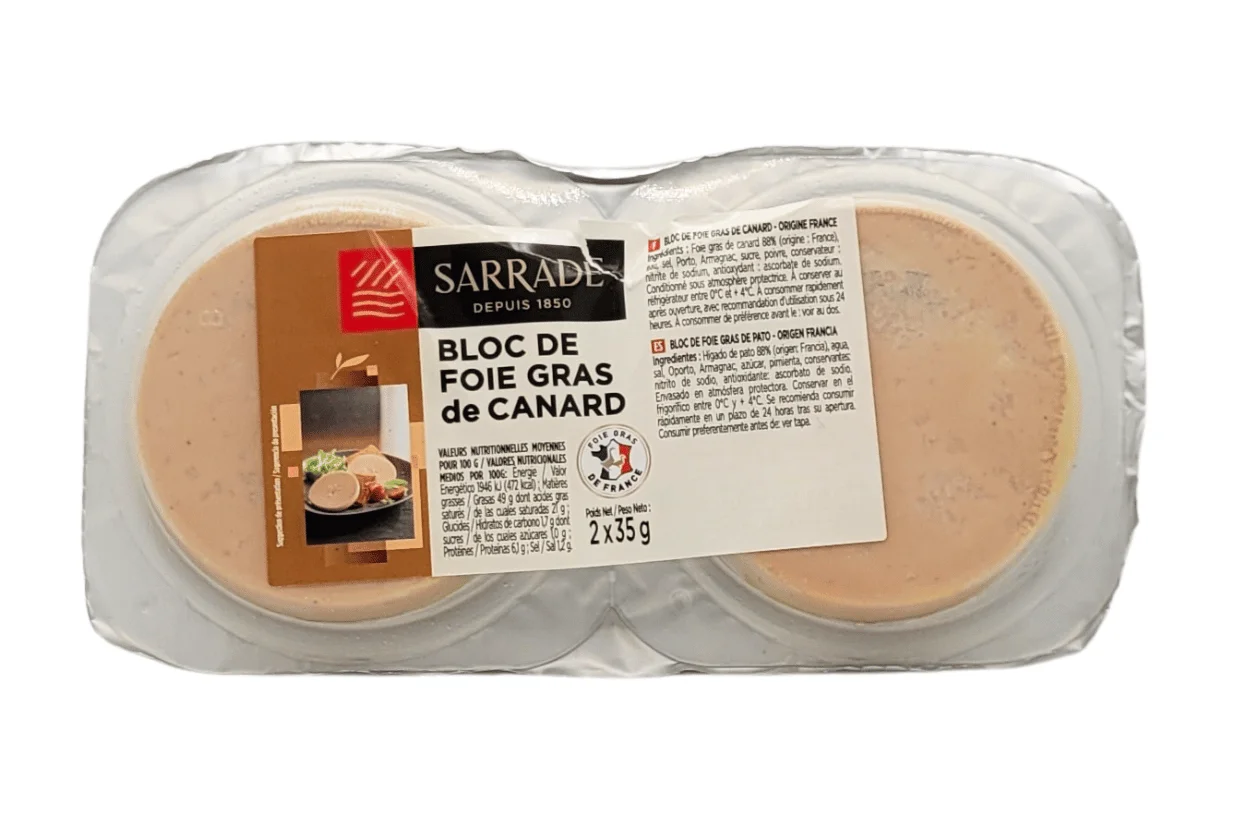 DUO BLOC FOIE GRAS 2x35G SAR