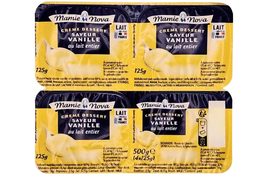 CREME DESSERT VANILLE X4