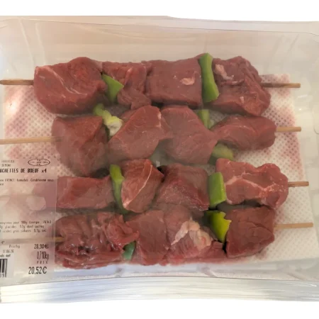 BROCHETTES DE BOEUF x4