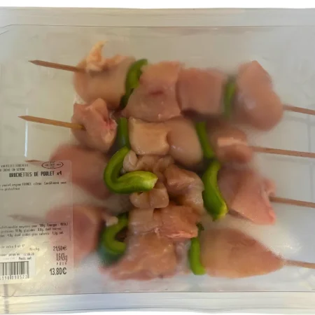 BROCHETTES DE POULET x4