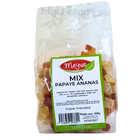 MIX ANANAS/PAPAYE CUBE 200GR