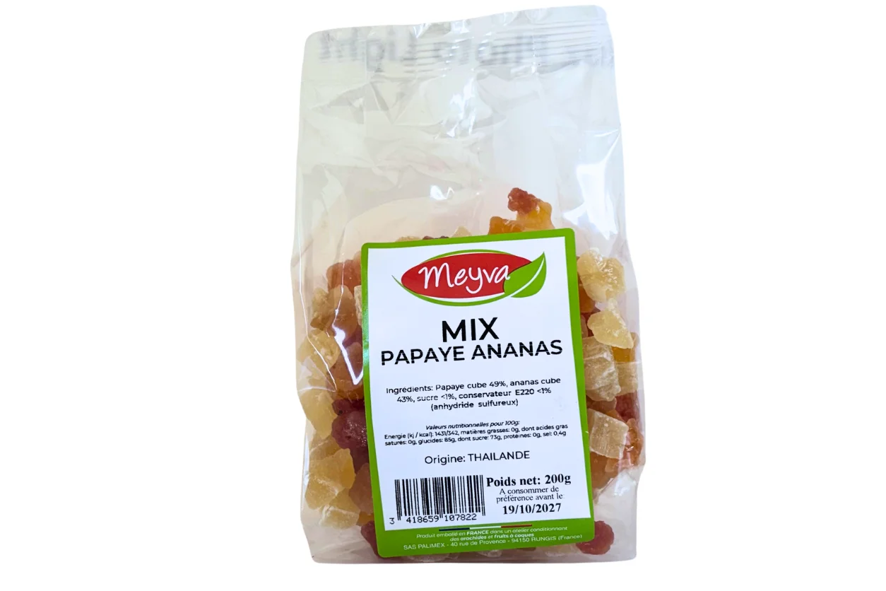MIX ANANAS/PAPAYE CUBE 200GR