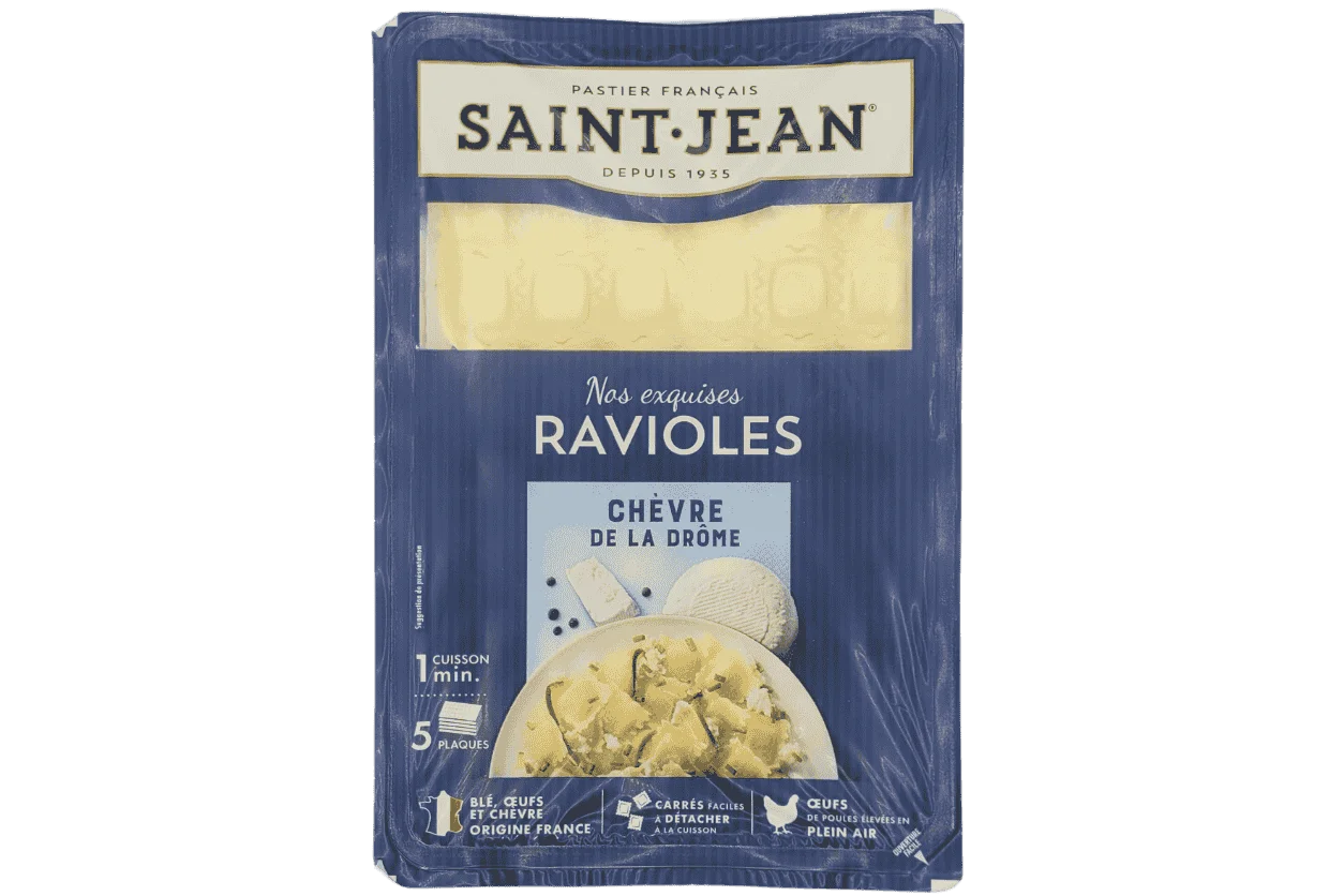 RAVIOLES CHEVRE ET FINES HERBES 240G